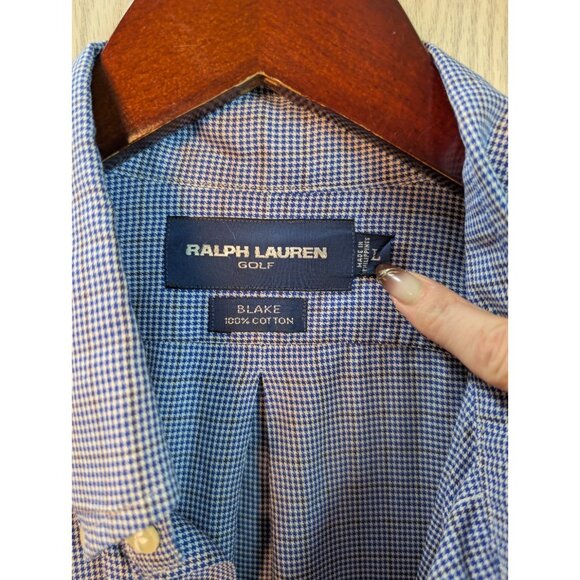 Ralph Lauren Men's Large Blake Cotton Multicolor Plaid Short Sleeve Button Shirt - Picture 3 of 7
